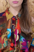 Bright 80s Print Blouse