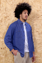 Blue Denim Long Sleeved Shirt