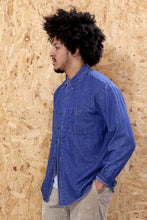 Blue Denim Long Sleeved Shirt