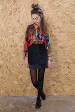 Black Suede Mini Skirt