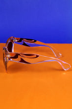 Clear Purple And Orange Cat Eye Sunglasses