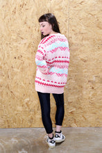 Candy Pink Abstract Jumper