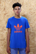 Blue and Orange Adidas Logo T-shirt