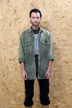 Green Acid Wash Denim Shirt