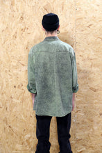 Green Acid Wash Denim Shirt
