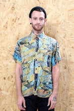 Abstract Green and Yellow Shirt
