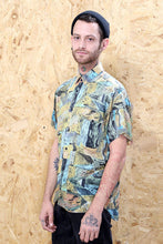 Abstract Green and Yellow Shirt
