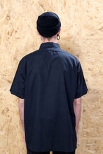 70s Black Short Sleeved Shirt