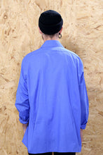 70s Collared Blue Shirt