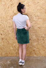 Green Corduroy Mini Skirt