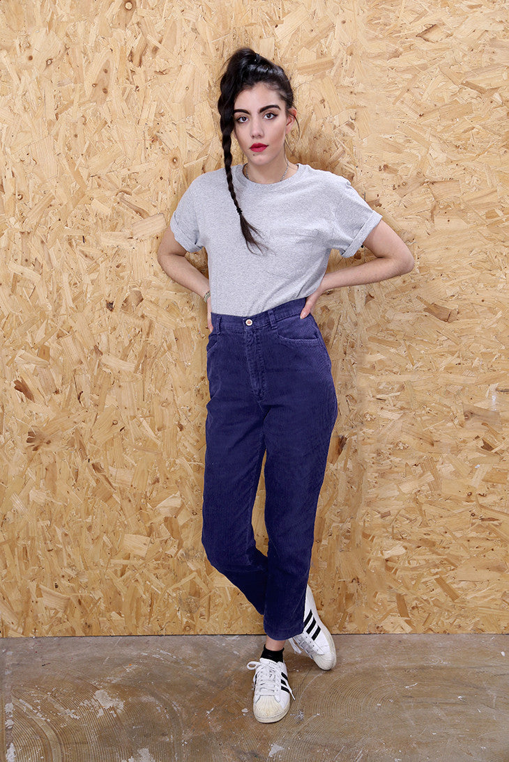 Blue Cord Trousers