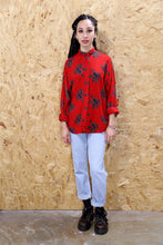 Diane Von Furstenberg Red Paisley Print Shirt