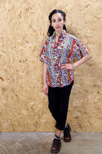 Abstract Retro Stripe Shirt