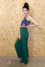Emerald Green Wide Leg Flares
