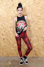 Black And Red Square Eyed Leggings