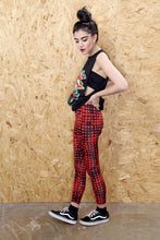Black And Red Square Eyed Leggings