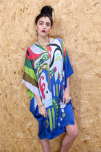 Abstract Kaftan Dress