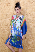 Abstract Kaftan Dress