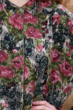 Beaded Floral Long Sleeved Blouse