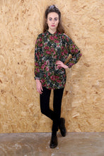 Beaded Floral Long Sleeved Blouse