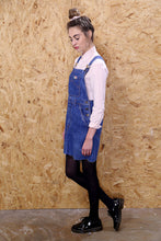 Distressed Denim Dungaree Pinafore Dress