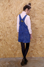 Distressed Denim Dungaree Pinafore Dress