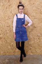 Distressed Denim Dungaree Pinafore Dress