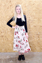 90s Button Down Floral Maxi Skirt