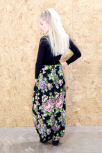 Floral Printed Black Harem Style Pants