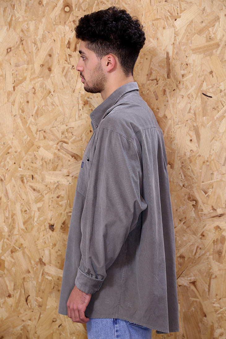 Dark Grey Corduroy Shirt