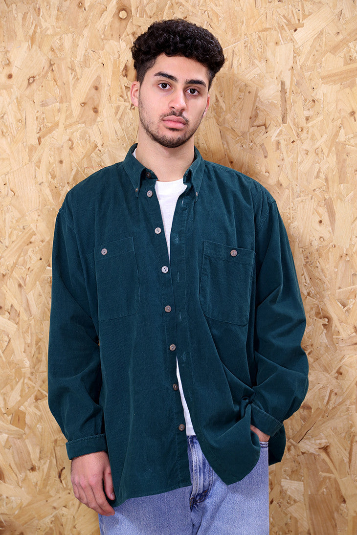 Green Corduroy Shirt