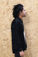 Black Corduroy Long Sleeved Shirt