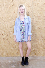 Floral Strappy Button Front Playsuit