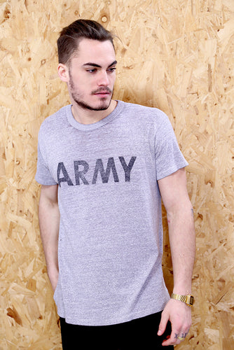 Grey ARMY Slub T-shirt
