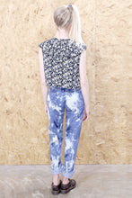 Frilled Black Floral Top