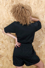 Golden Stud Collared Playsuit