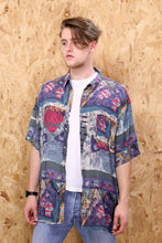 Abstract Pattern Short Sleeved Shirt