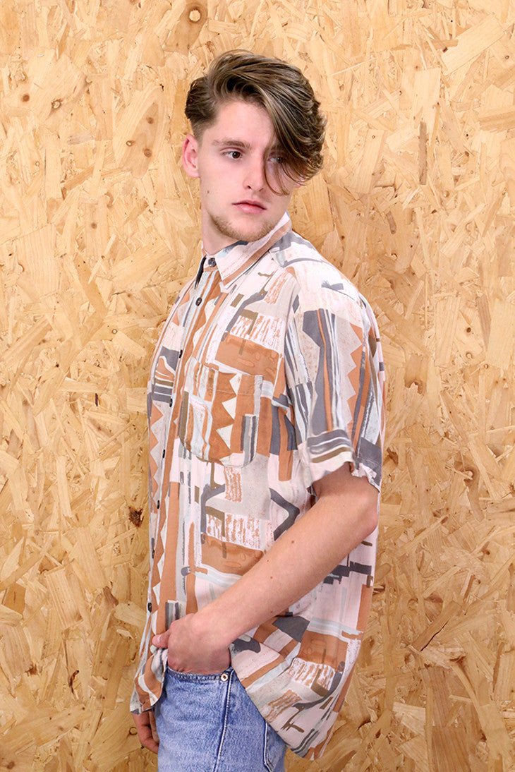 Geometric Short Sleeved Shirt