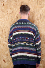 Green and Blue Striped Cosby Jumper