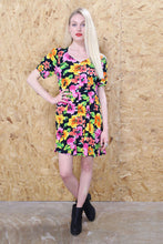 Bold Floral Print Dress