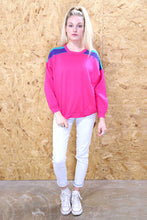 90s Panelled Pink Sweater