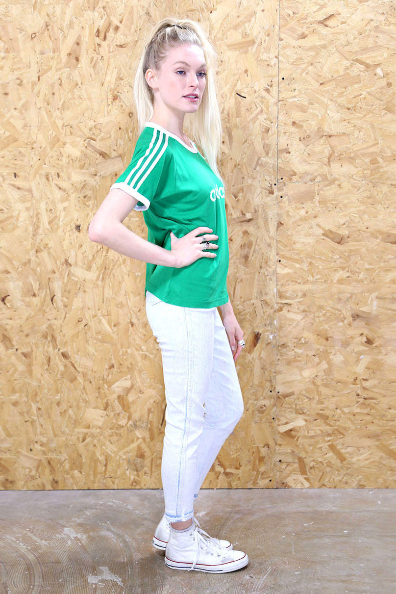Green Retro Adidas Sports Tee