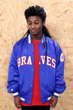 Blue Satin Baseball Jacket