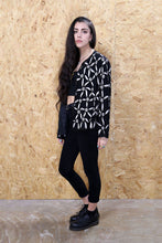 Black and White Beaded Jacket