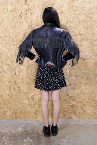 Fringed Harley Davidson Biker Jacket