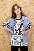 80s Go Graphic Oversized Ringer Tee