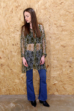 Green Sheer Paisley Print Shirt