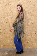 Green Sheer Paisley Print Shirt