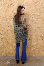 Green Sheer Paisley Print Shirt