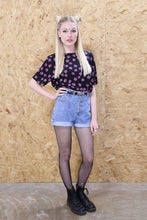 80s spot printed top